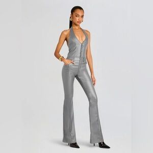 Retrofete Cynthia coated denim jumpsuit